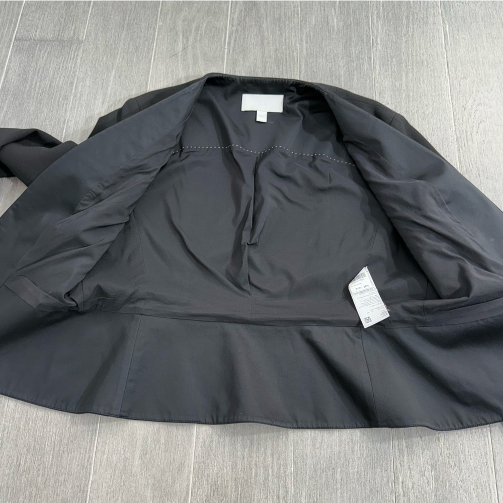 HUGO BOSS Women's Boss Jemida Jacket Blazer In Black US 12 Collarless Wool Blend - Picture 14 of 16
